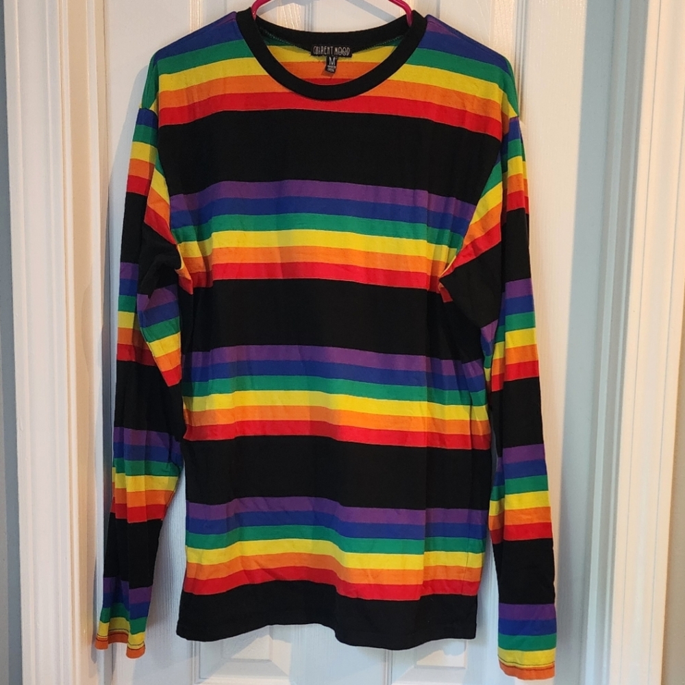 Rainbow Stripped Long Sleeve Shirt